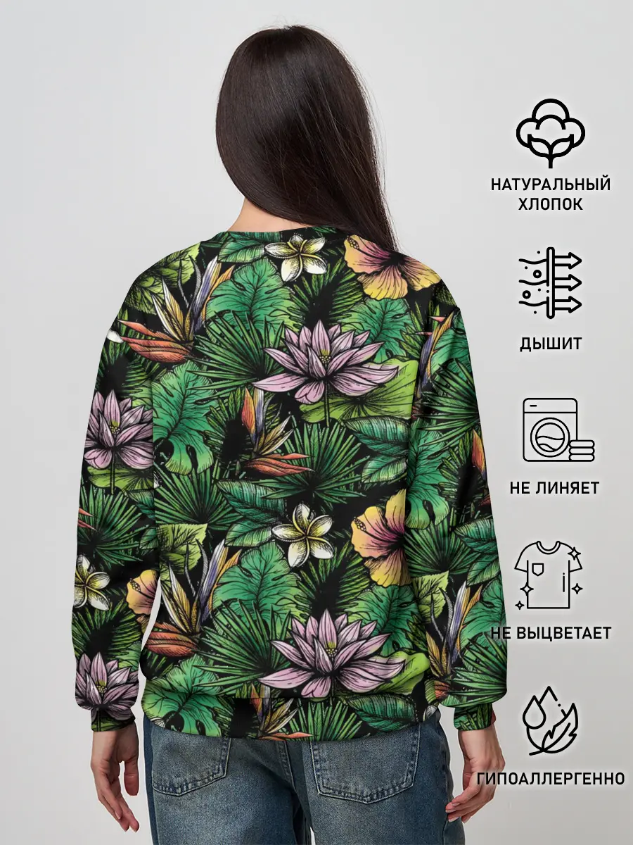 Женский свитшот / Летние цветы