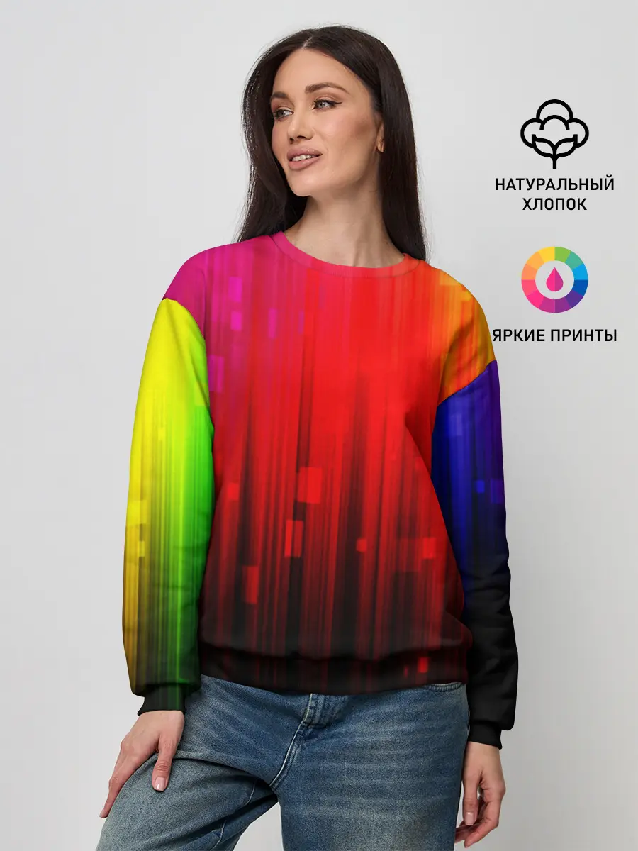 Женский свитшот / АБСТРАКТНЫЕ КРАСКИ