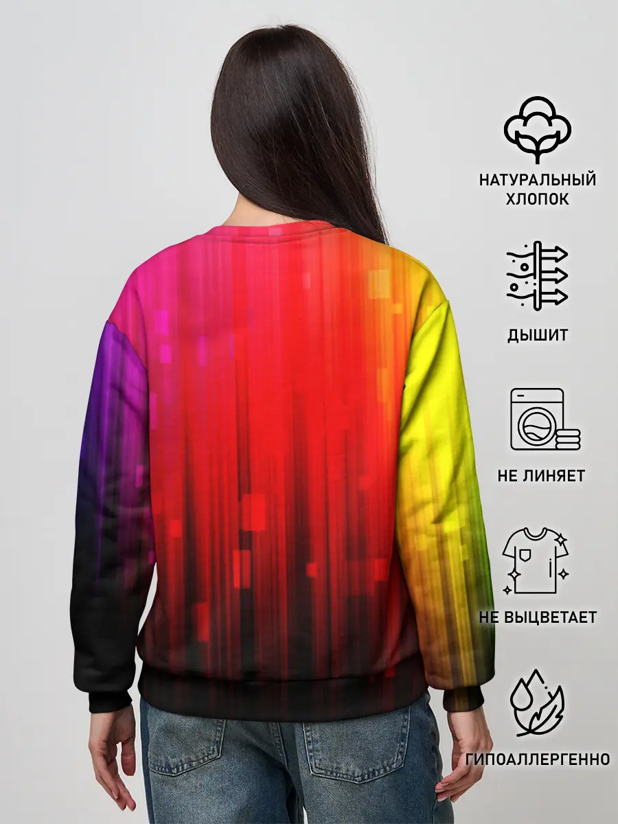 Женский свитшот / АБСТРАКТНЫЕ КРАСКИ