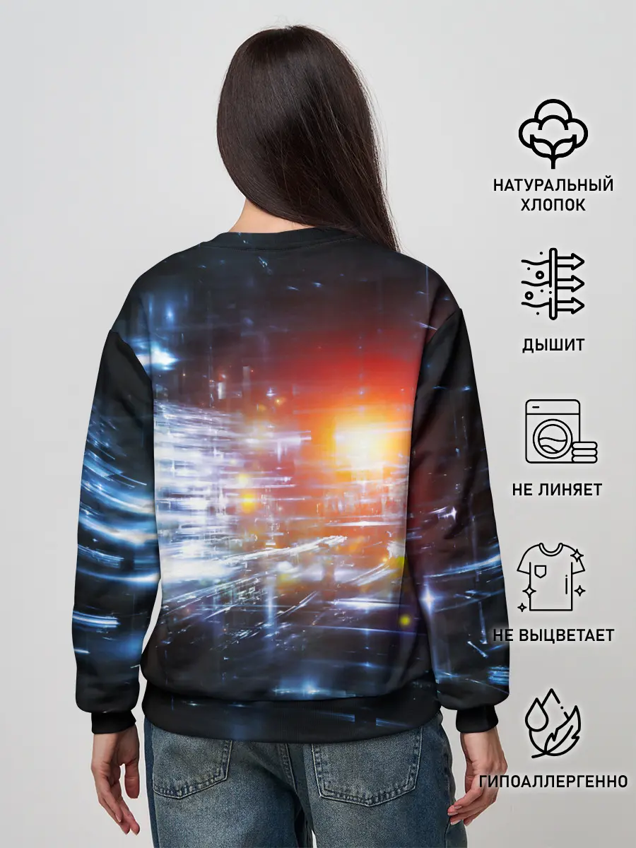 Женский свитшот / DIGITAL ABSTRACTION