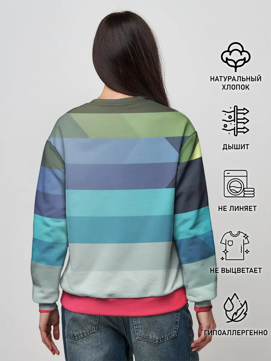 Женский свитшот / ТЕКСТУРА ЛИНИИ