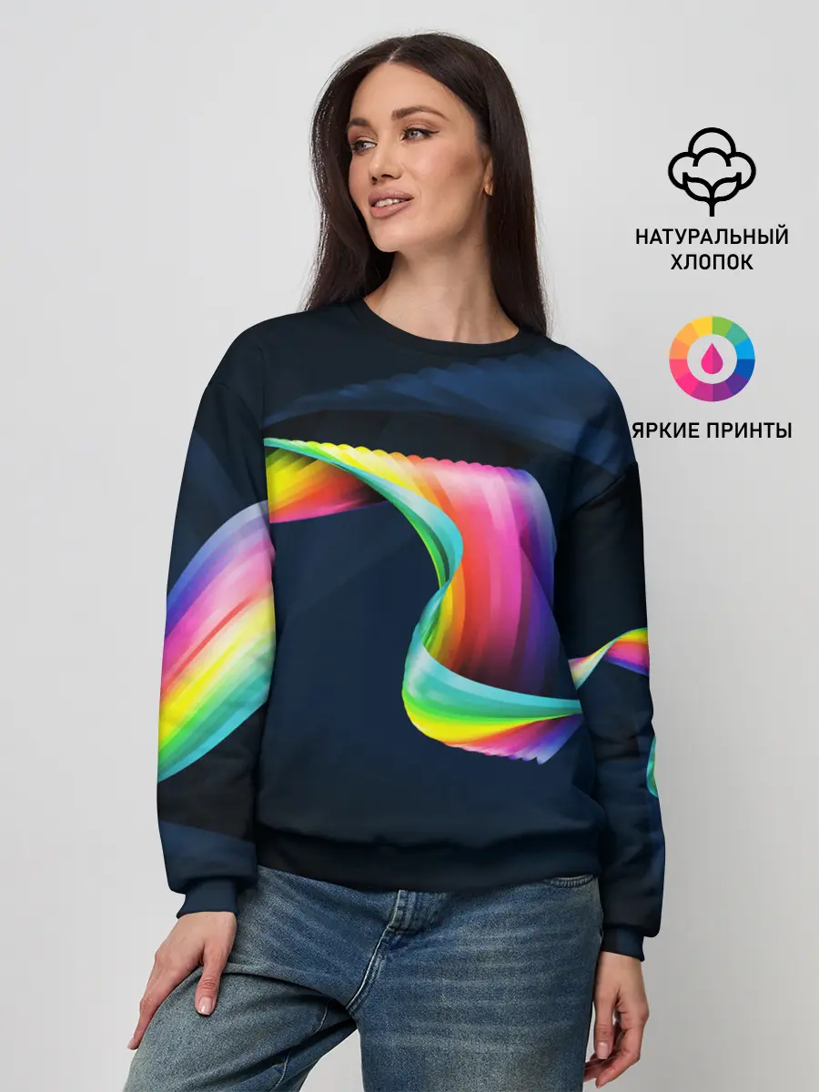 Женский свитшот / OPTICAL ABSTRACT