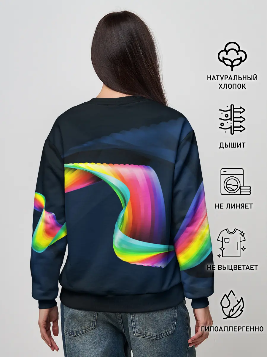 Женский свитшот / OPTICAL ABSTRACT