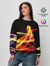 Женский свитшот / АБСТРАКТНЫЕ ЛУЧИ