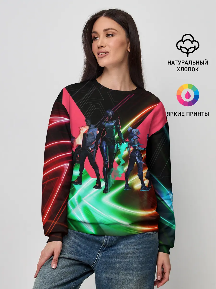 Женский свитшот / Valorant | Neon