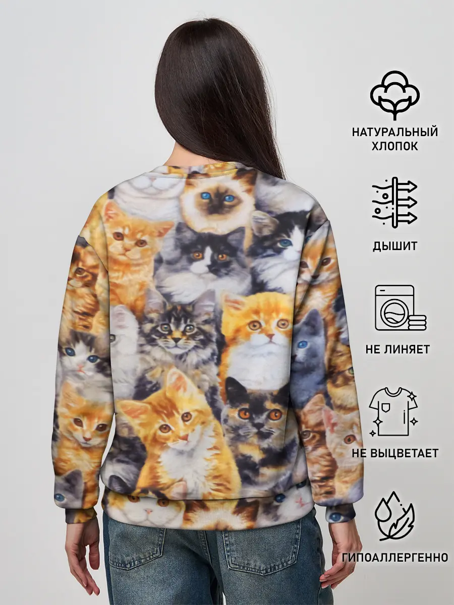Женский свитшот / КОТЯТКИ
