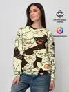 Женский свитшот / КОТЯТА ПАТТЕРН