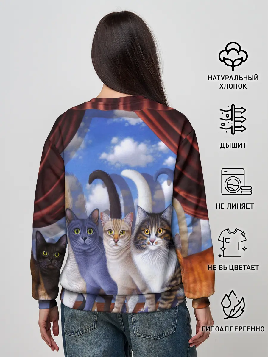 Женский свитшот / Коты