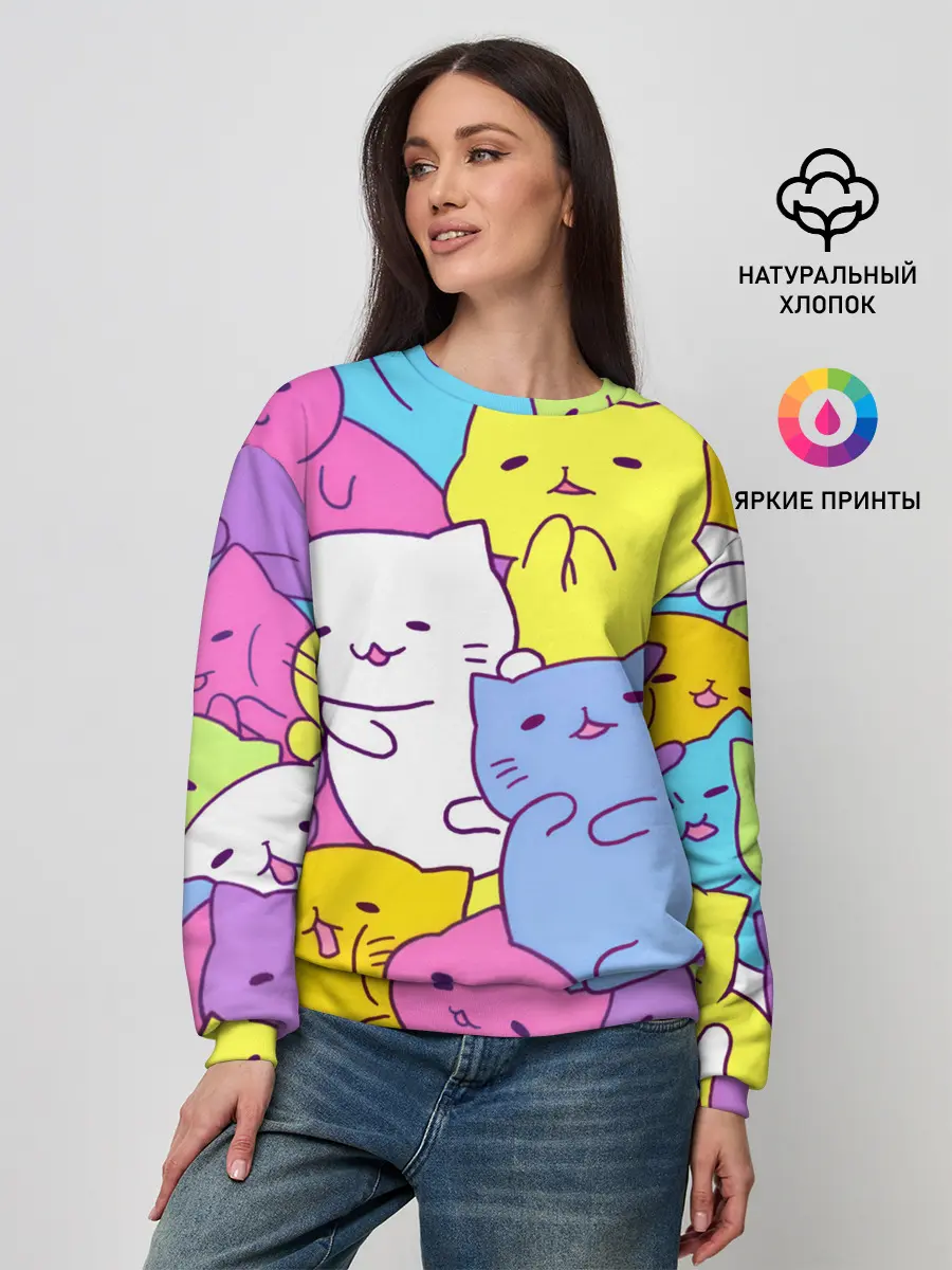 Женский свитшот / МИЛЫЕ КОТЯТКИ