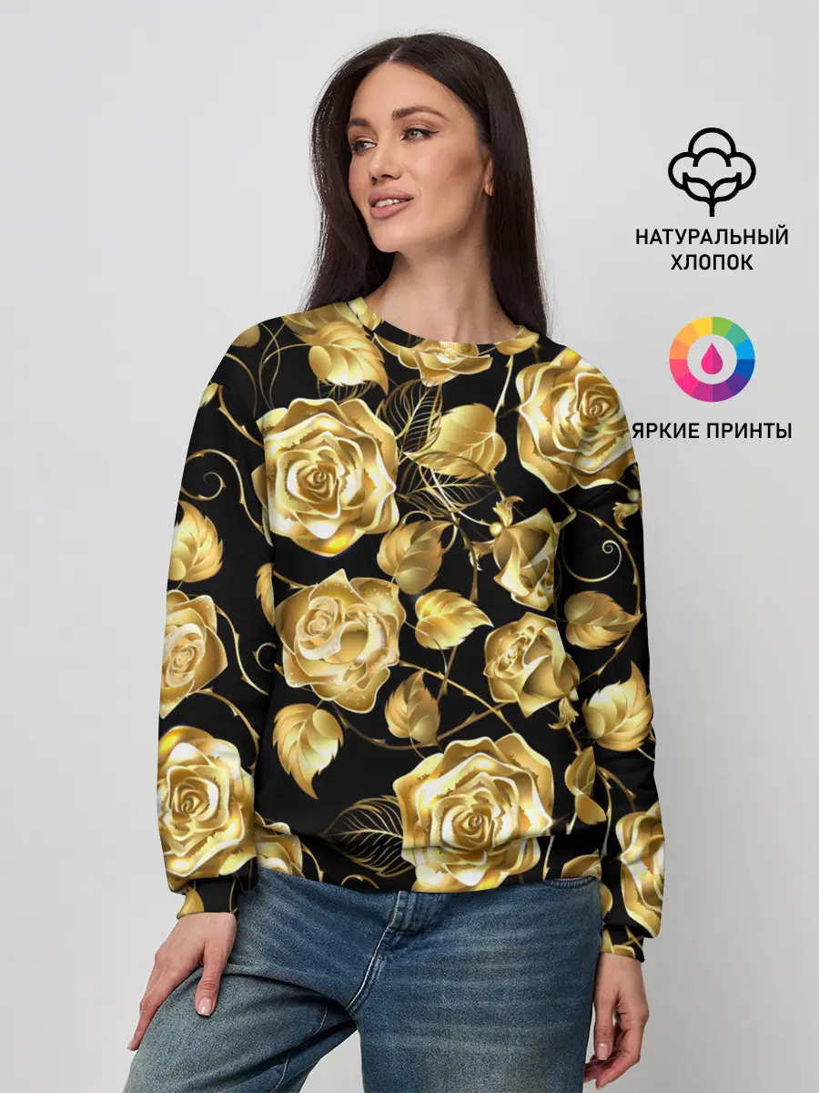 Женский свитшот / Golden Roses