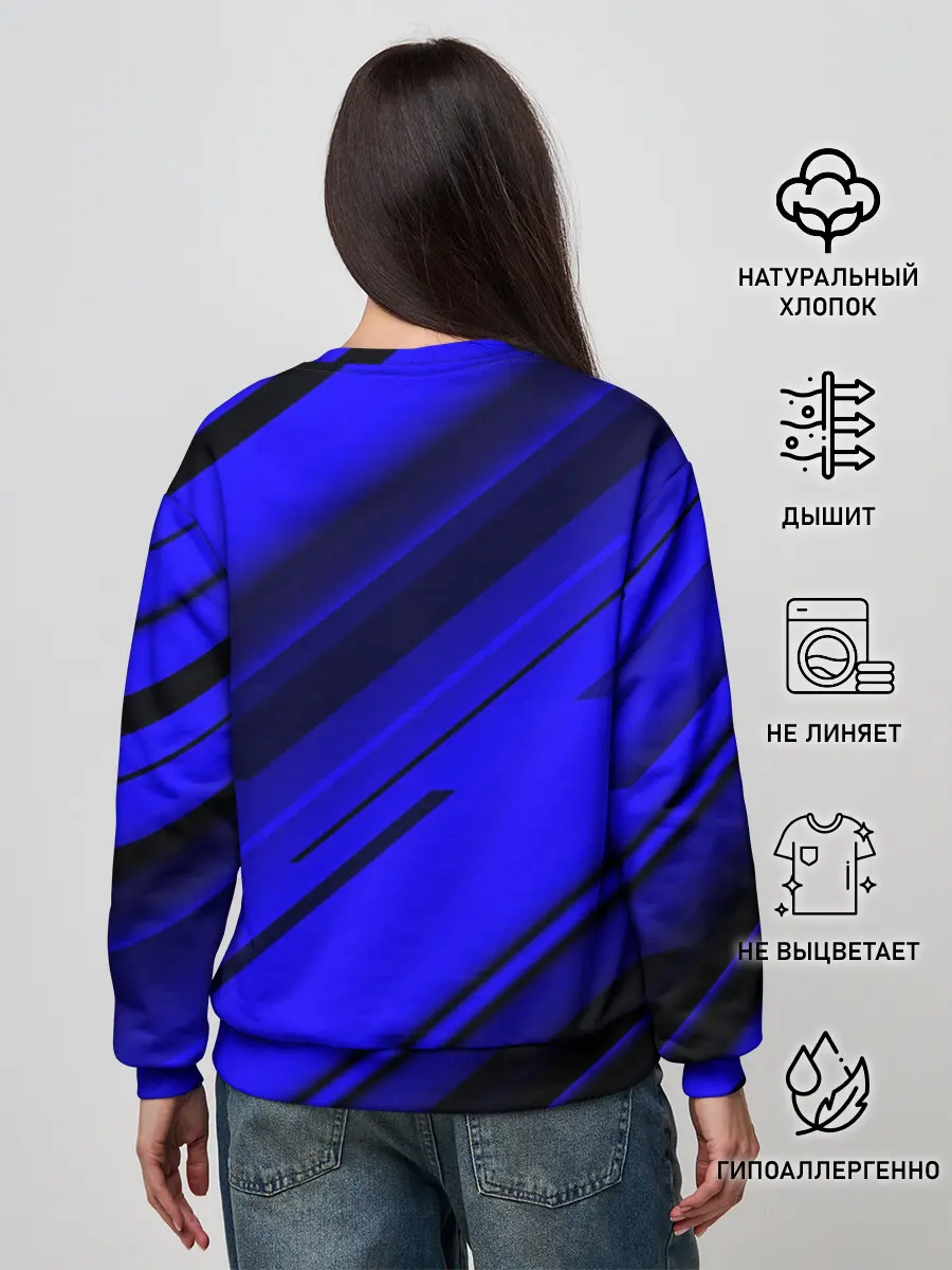 Женский свитшот / Blue and Black