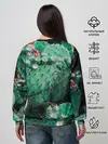 Женский свитшот / кактусы с цветами реализм