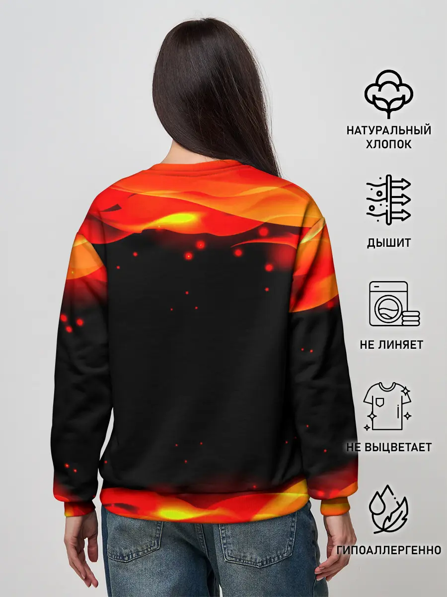 Женский свитшот / Майнкрафт Подземелья