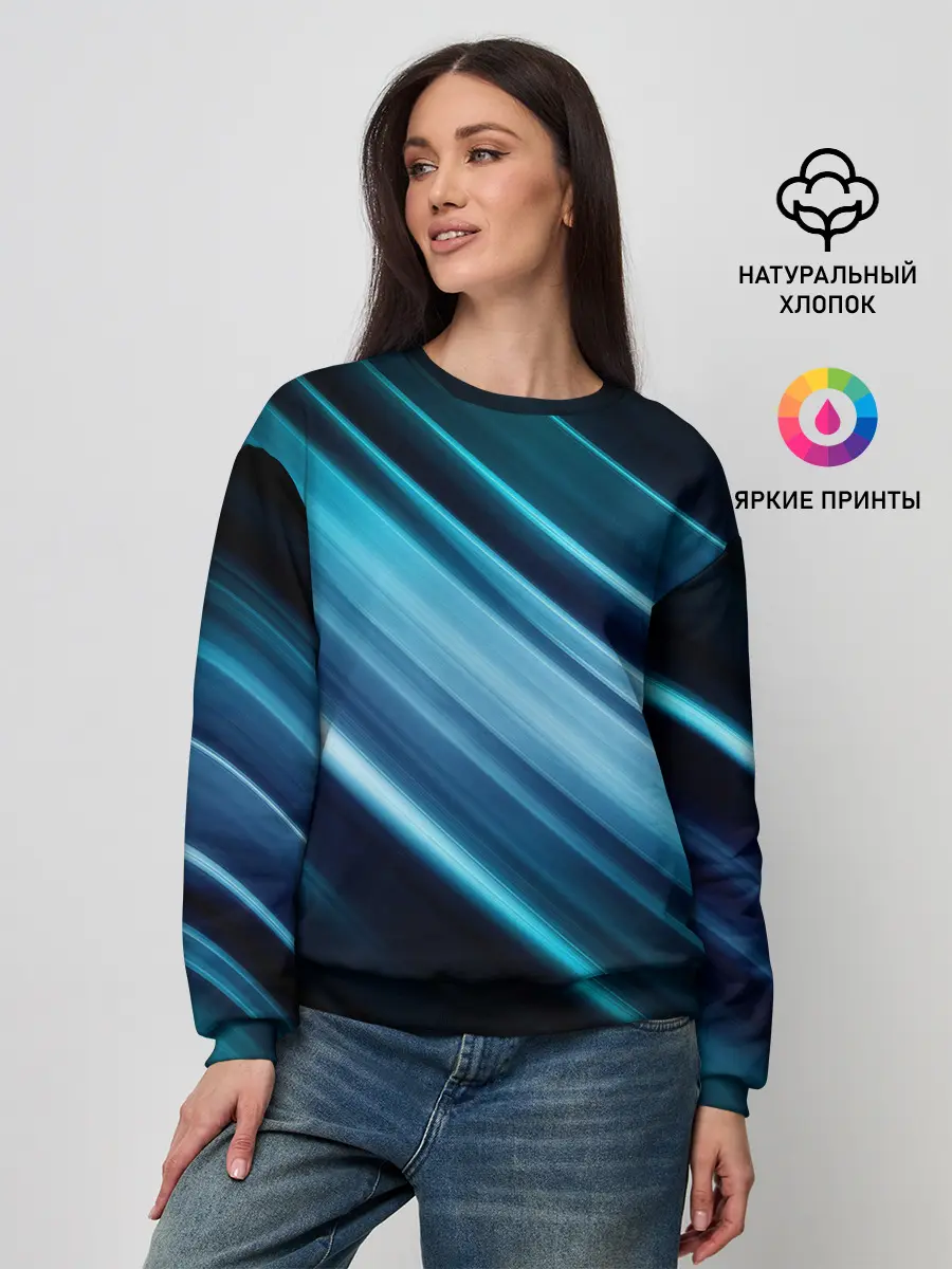 Женский свитшот / GEOMETRY STRIPES