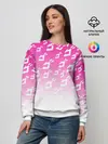 Женский свитшот / Паттерн розовый джоджо