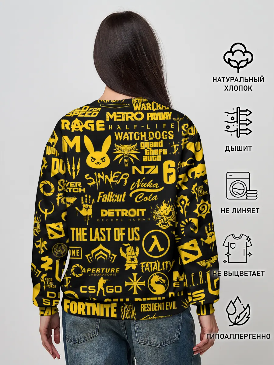 Женский свитшот / ЛОГОТИПЫ ИГР