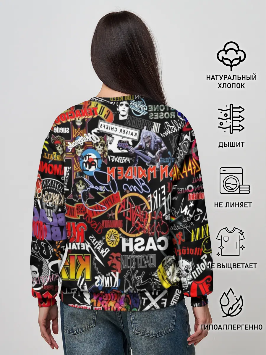 Женский свитшот / Rock | Логотипы