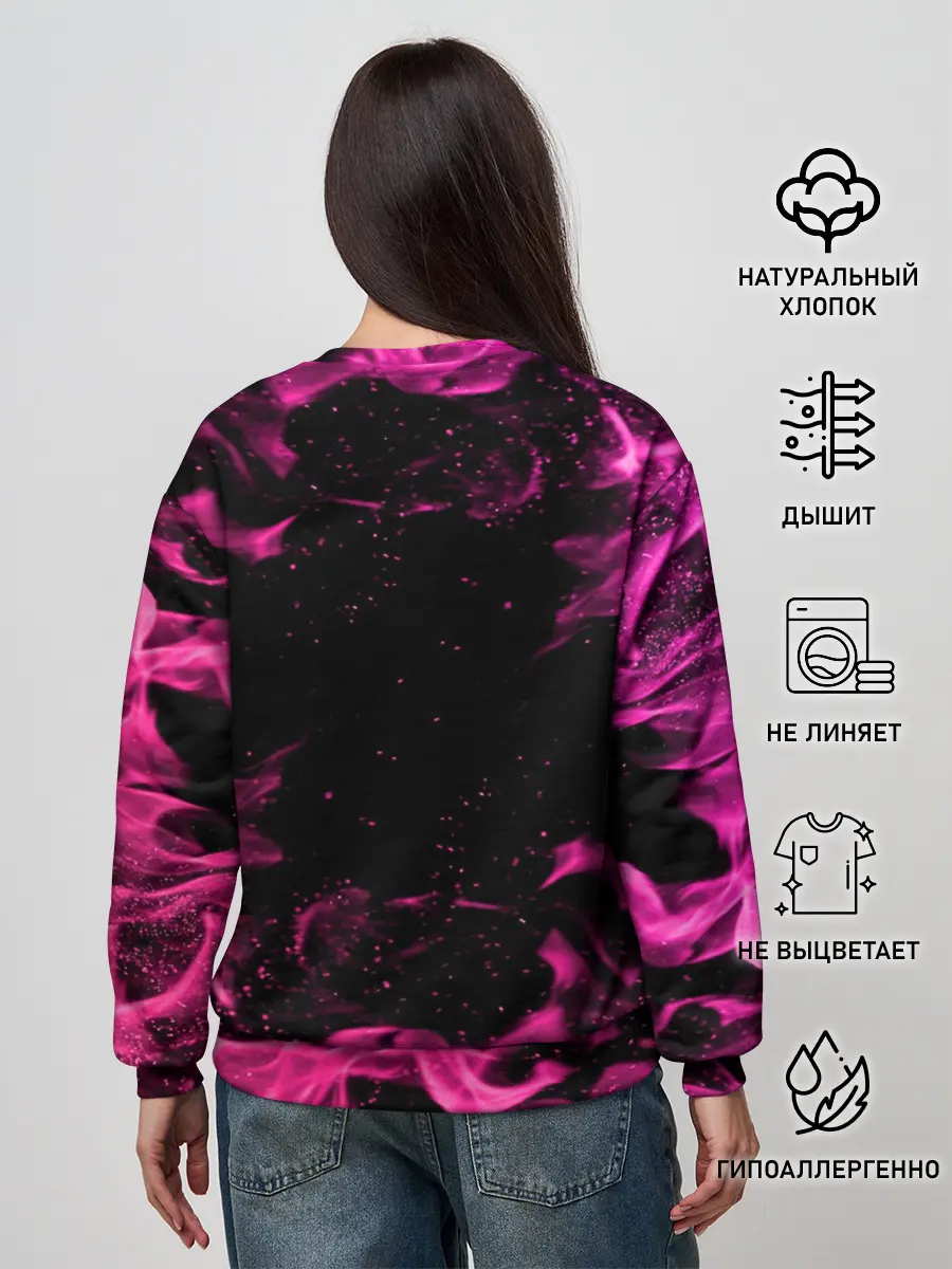 Женский свитшот / ОГОНЬ НЕОН