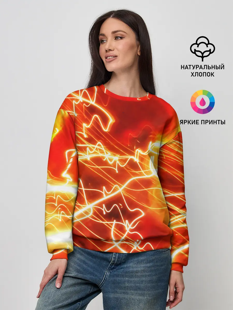 Женский свитшот / ОГНЕННАЯ МОЛНИЯ