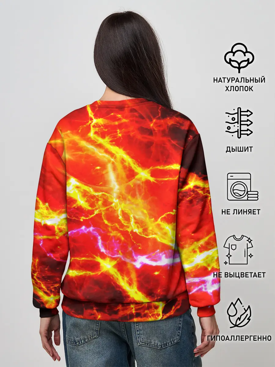 Женский свитшот / УДАРЫ МОЛНИИ