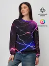 Женский свитшот / НЕОНОВЫЕ МОЛНИИ