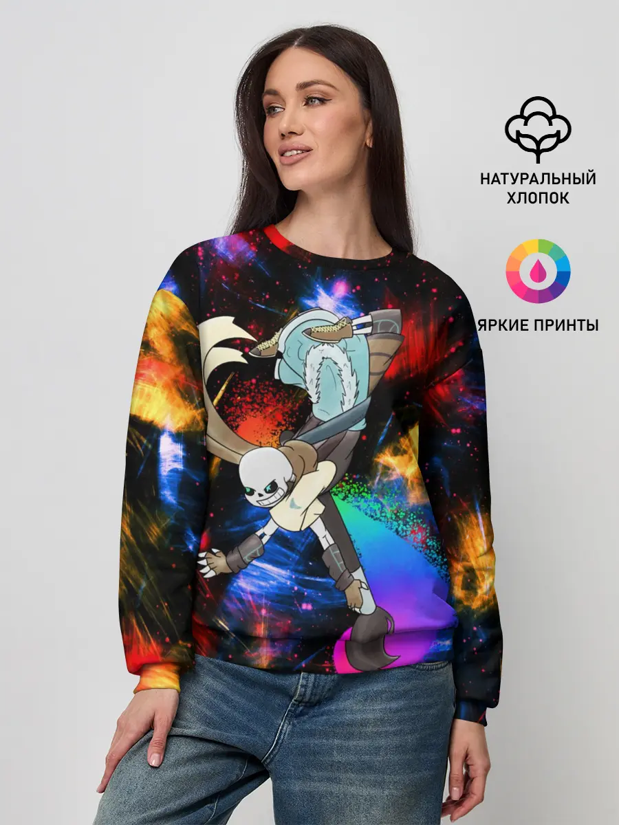 Женский свитшот / Санс | Undertale