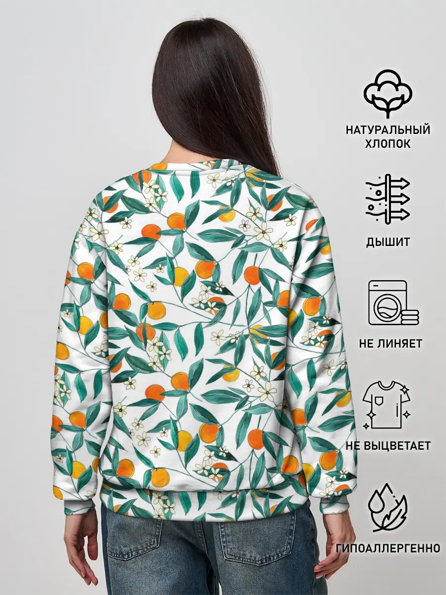 Женский свитшот / Оранжевое лето