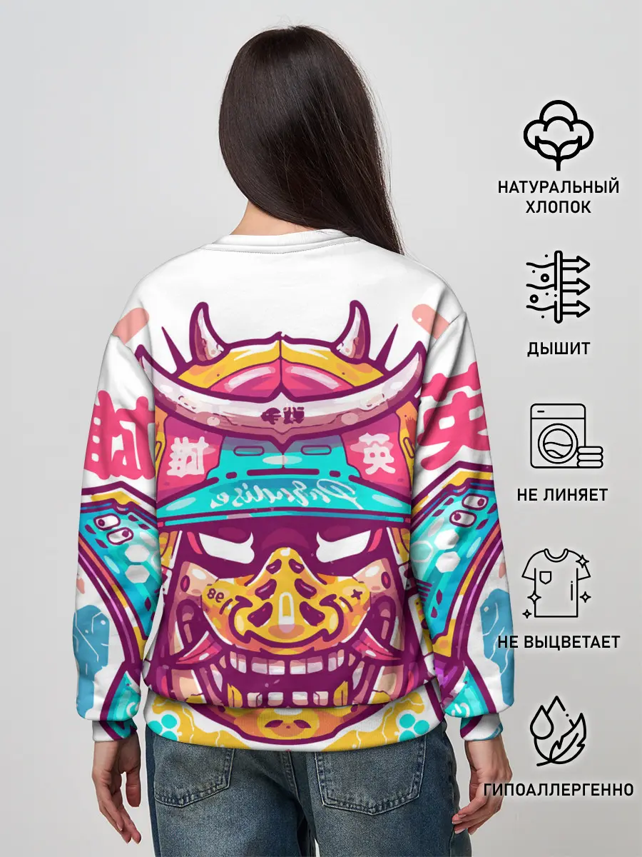 Женский свитшот / Светлый самурай