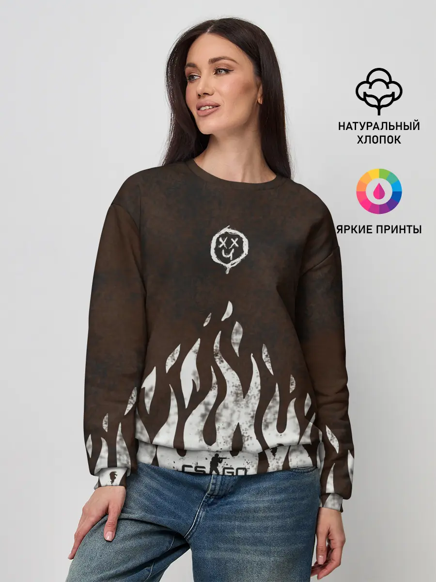 Женский свитшот / cs:go - Оксидное пламя