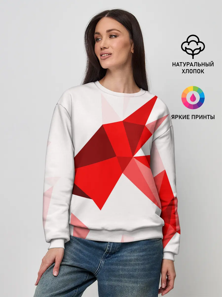 Женский свитшот / GEOMETRY RED