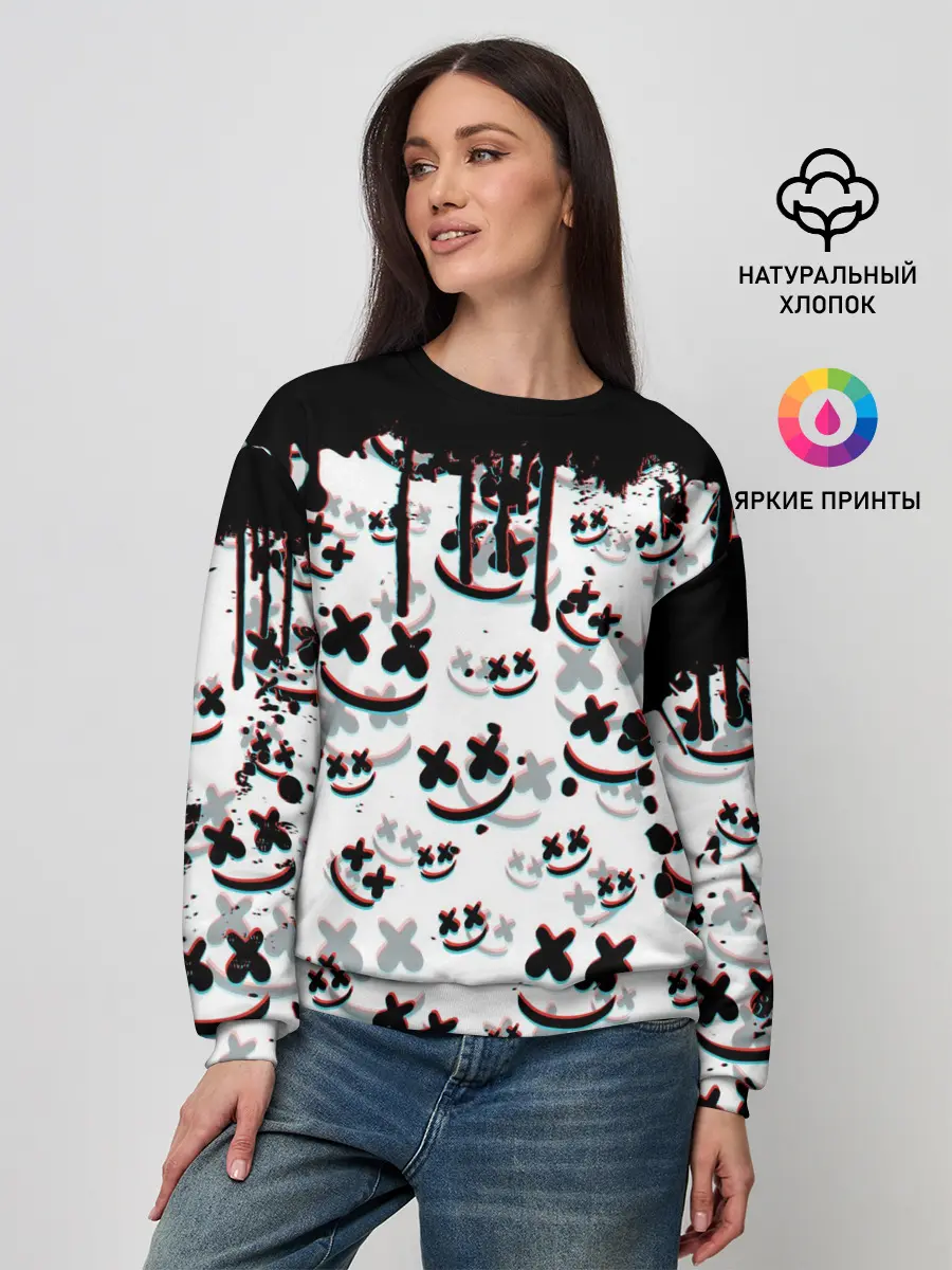 Женский свитшот / MARSHMELLO GLITCH
