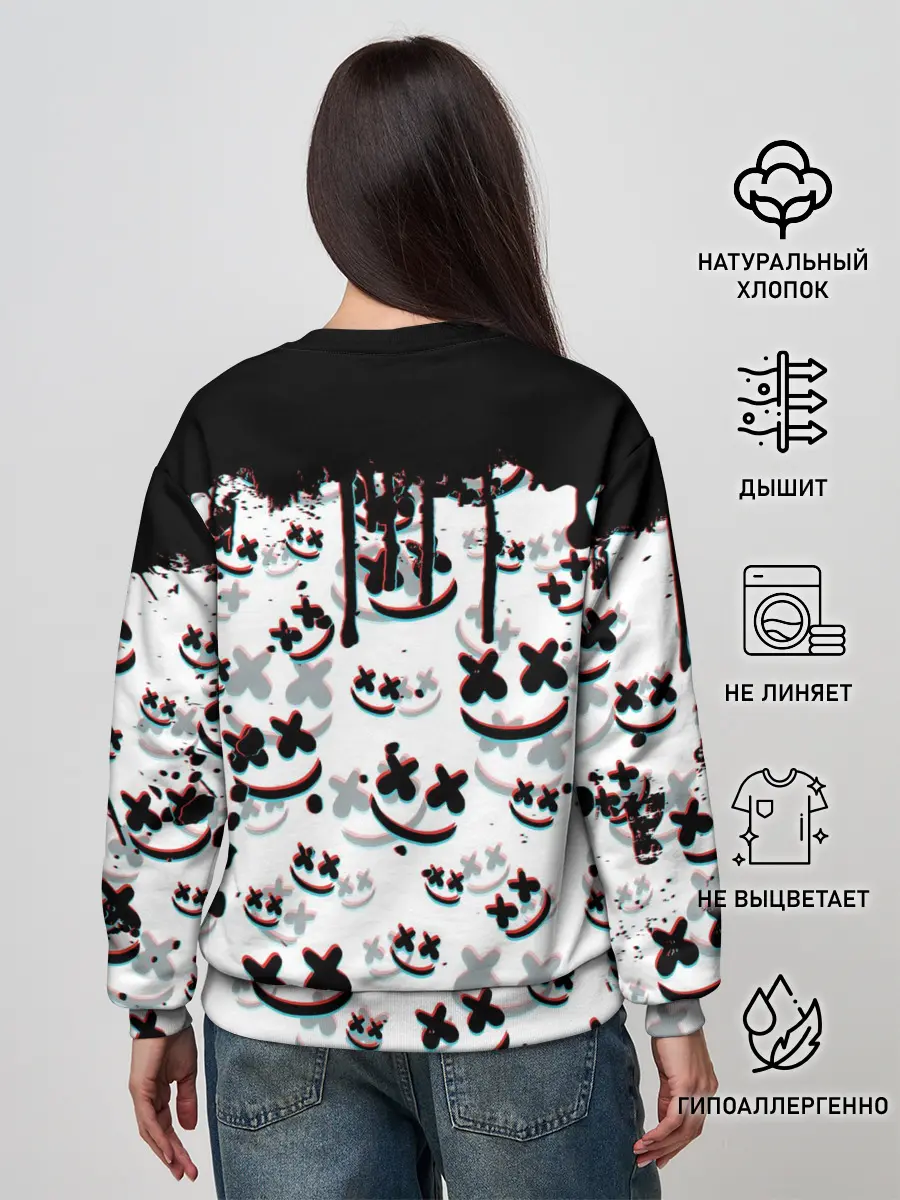 Женский свитшот / MARSHMELLO GLITCH