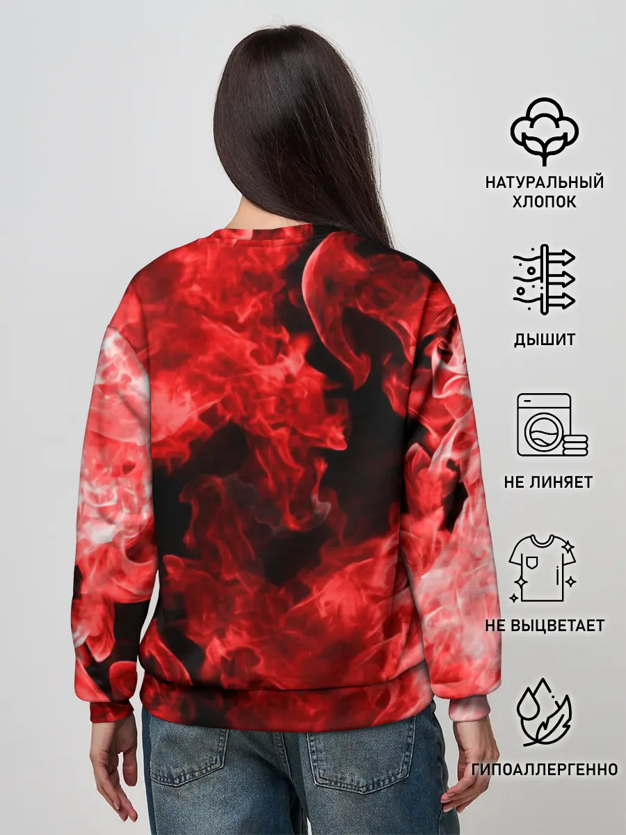 Женский свитшот / BMW FIRE