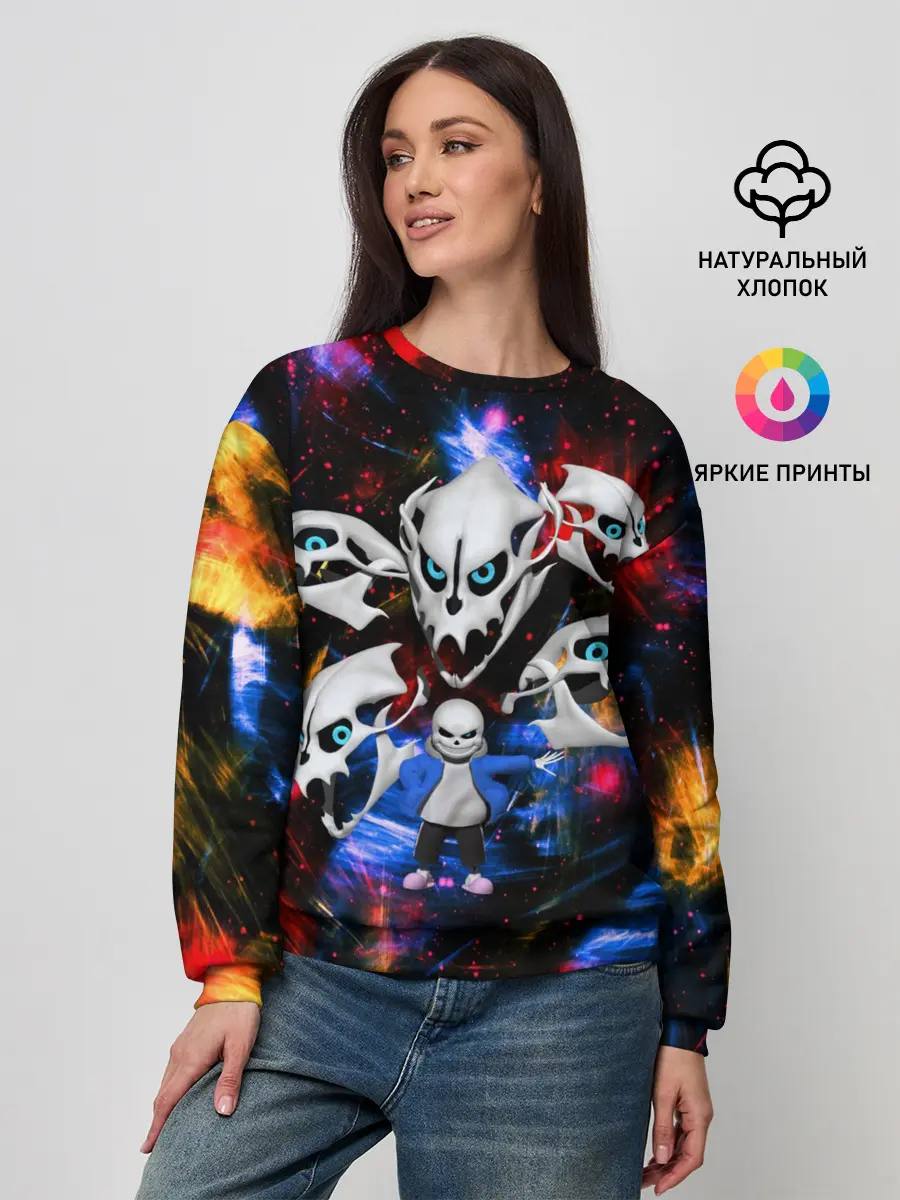 Женский свитшот / Санс | Undertale