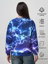 Женский свитшот / СВЕТЯЩИЕСЯ МОЛНИИ | NEON FLASH