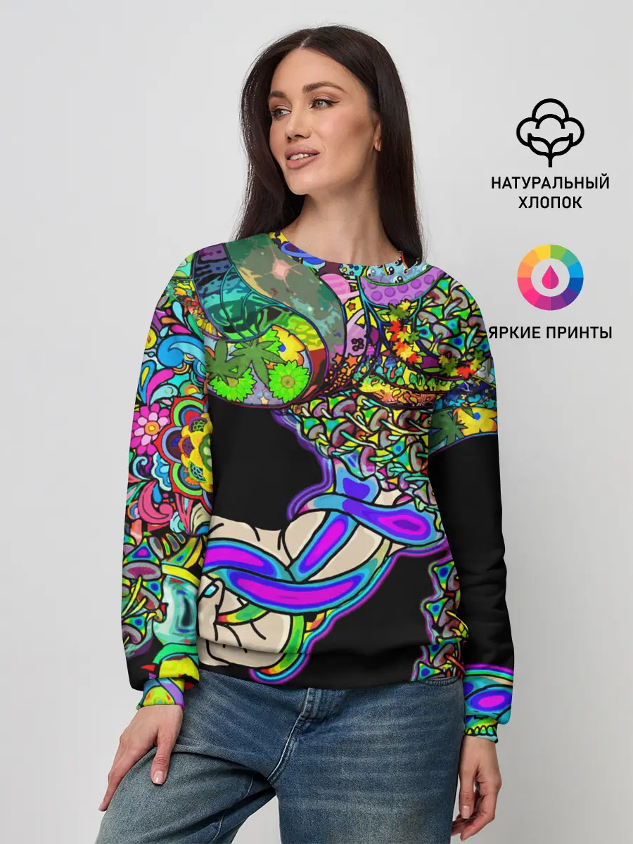 Женский свитшот / ПСИХОДЕЛИКА NEW