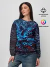 Женский свитшот / Синяя абстракция