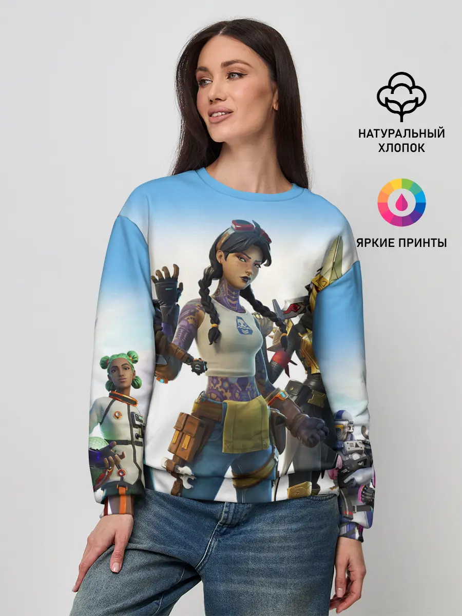 Женский свитшот / ФОРТНАЙТ 3 СЕЗОН