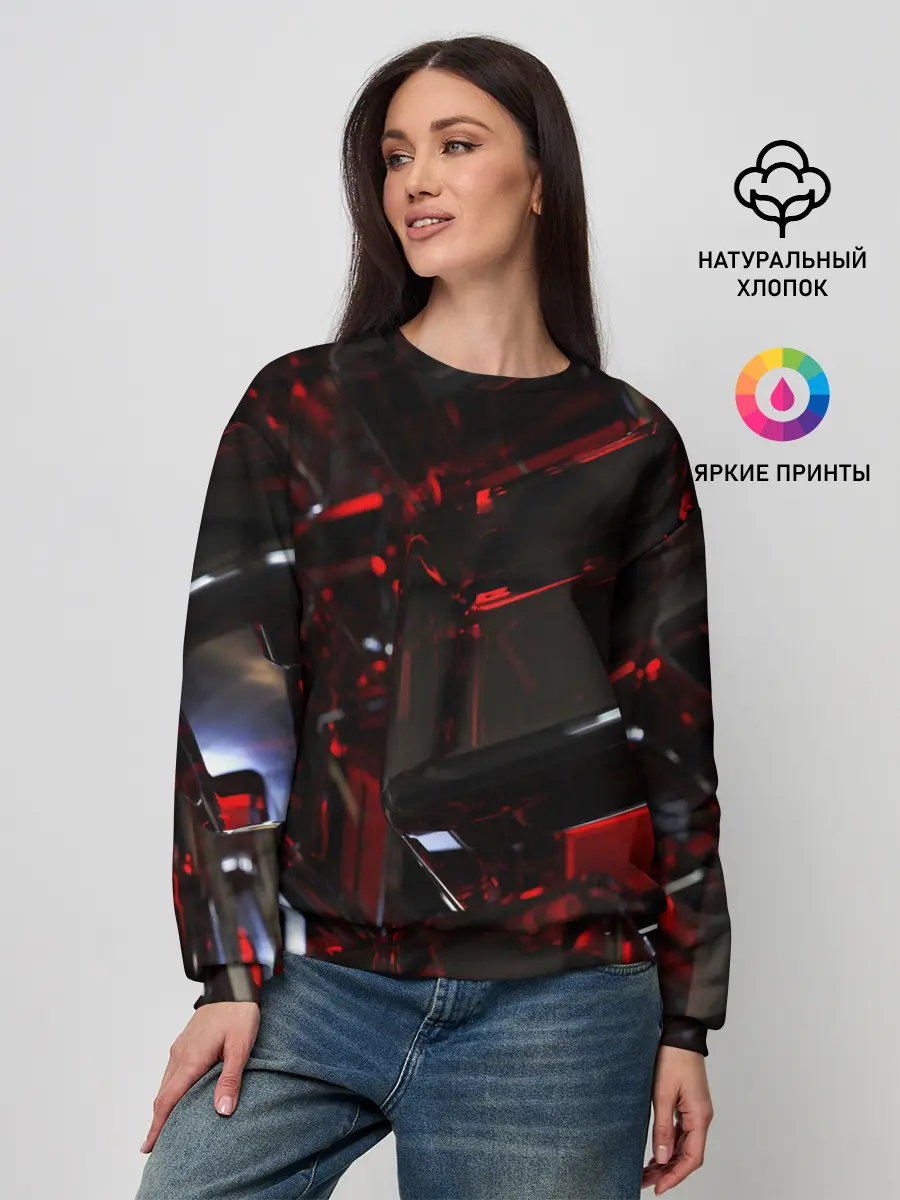 Женский свитшот / МЕТАЛЛИЧЕСКИЙ