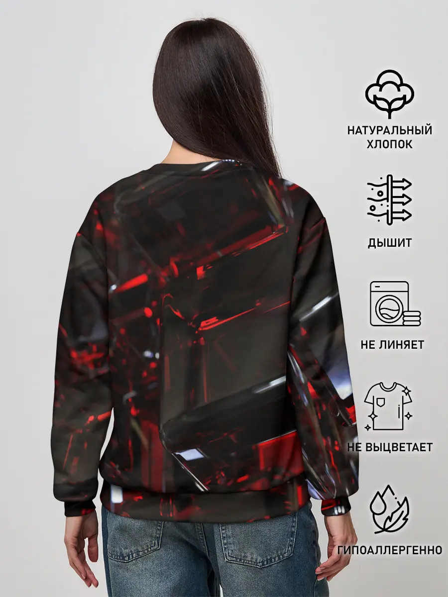 Женский свитшот / МЕТАЛЛИЧЕСКИЙ