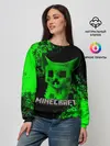 Женский свитшот / MINECRAFT CAT