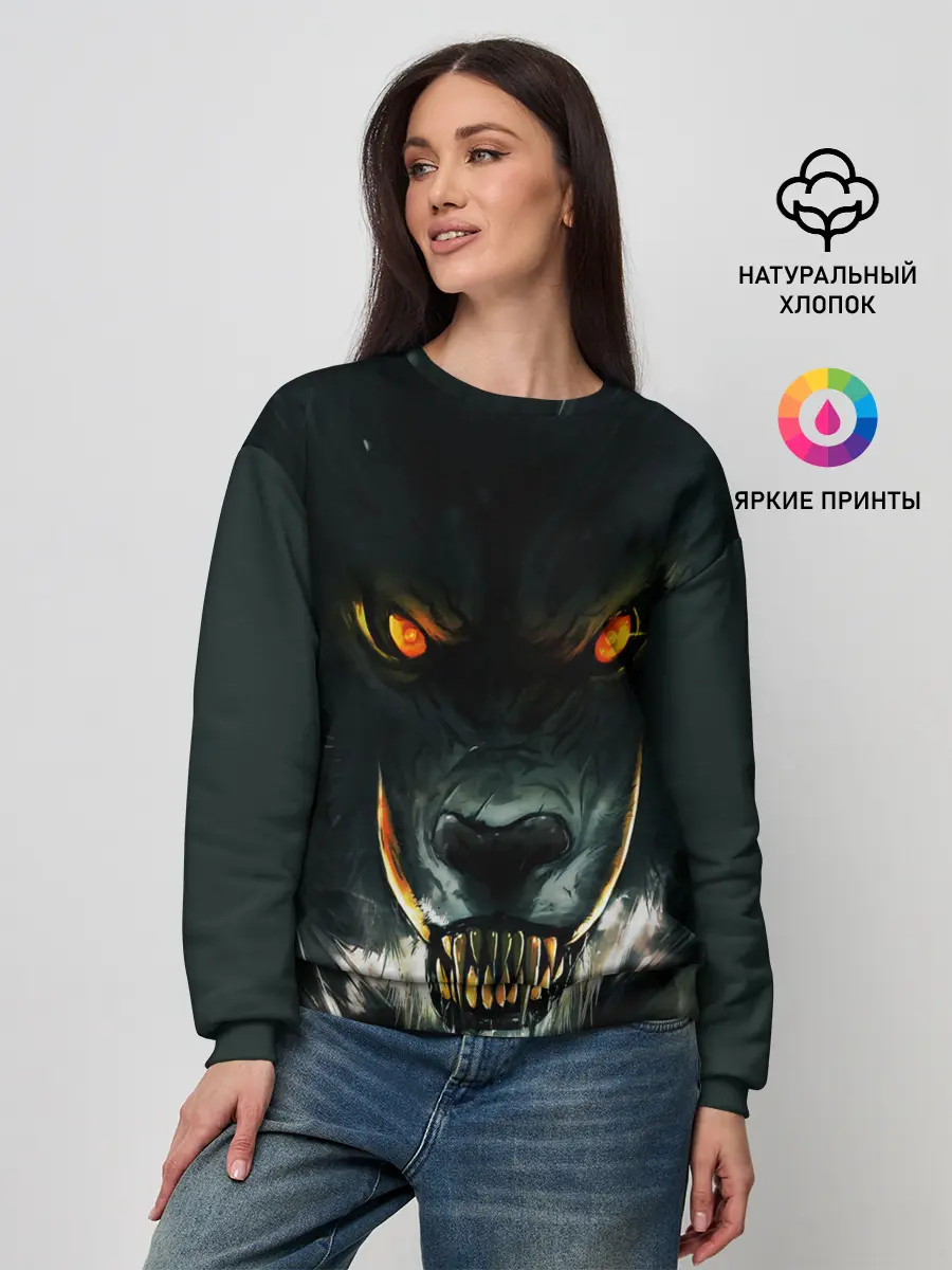 Женский свитшот / ДИКИЙ ВОЛК