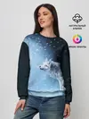 Женский свитшот / ВОЛК ЗИМА