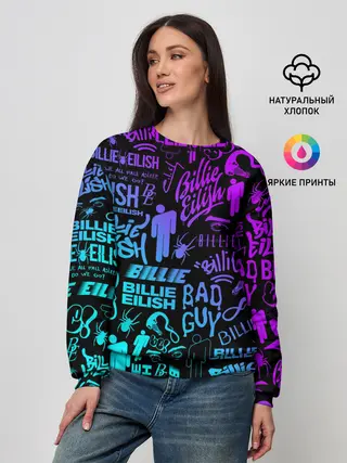 Женский свитшот / BILLIE EILISH | БИЛЛИ АЙЛИШ