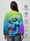 Женский свитшот / Neon skull