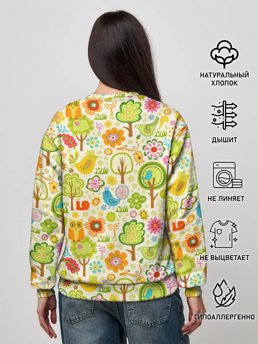 Женский свитшот / Летний Орнамент