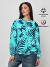 Женский свитшот / ТРОПИЧЕСКИЕ ПАЛЬМЫ.