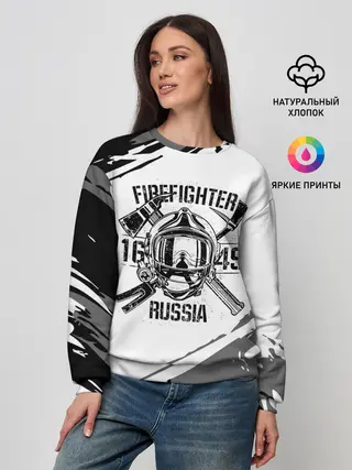 Женский свитшот / FIREFIGHTER 1649 RUSSIA