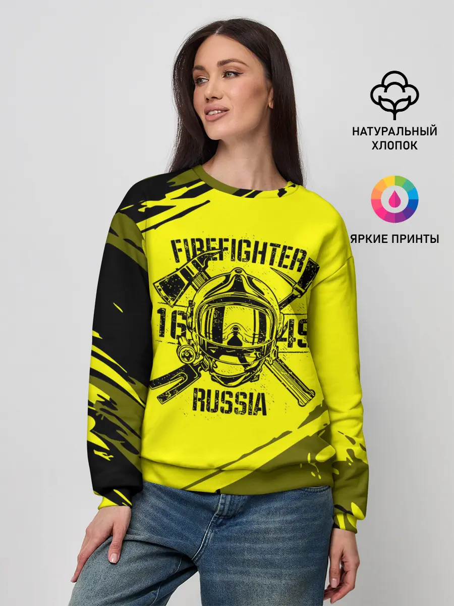 Женский свитшот / FIREFIGHTER 1649 RUSSIA