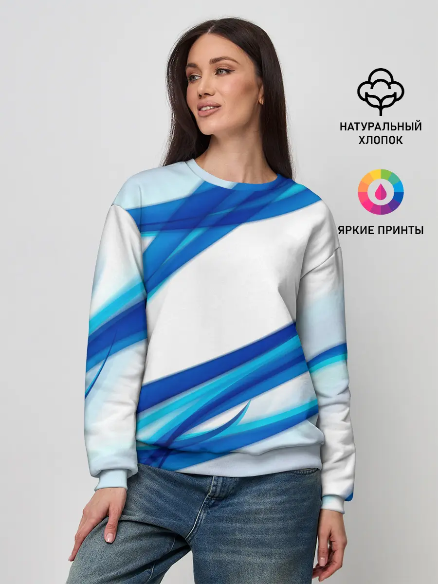 Женский свитшот / STRIPES BLUE